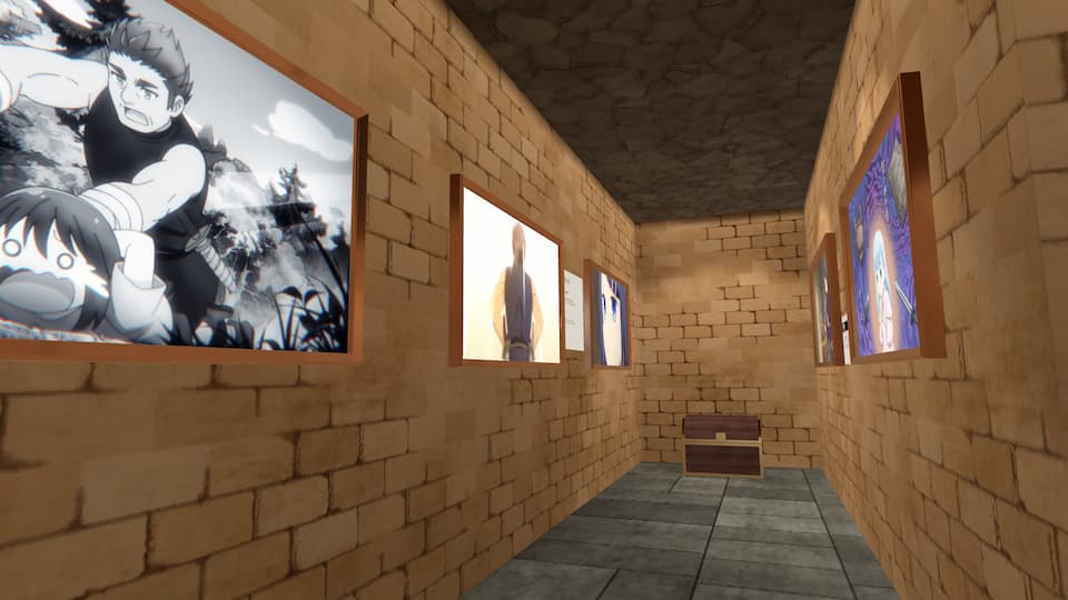 作品の世界を体験できるVR空間